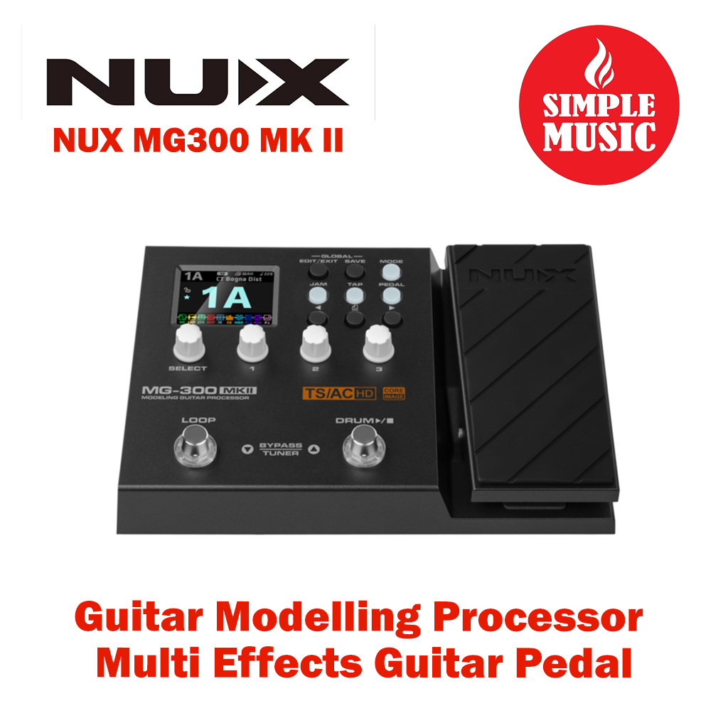 NUX MG300 MK II Guitar Modelling Processor Multi Effects Guitar Pedal